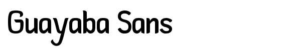 Guayaba Sans font preview